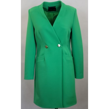 Płaszcz wizytowy w kolorze zielonym